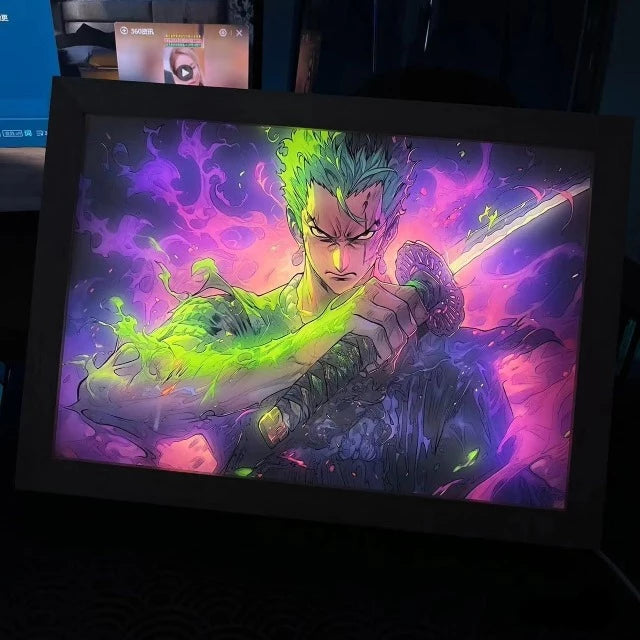 Cadre Lumineux One Piece Roronoa Zoro