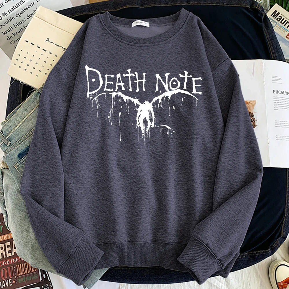 Pull Death Note ryuk gris foncé