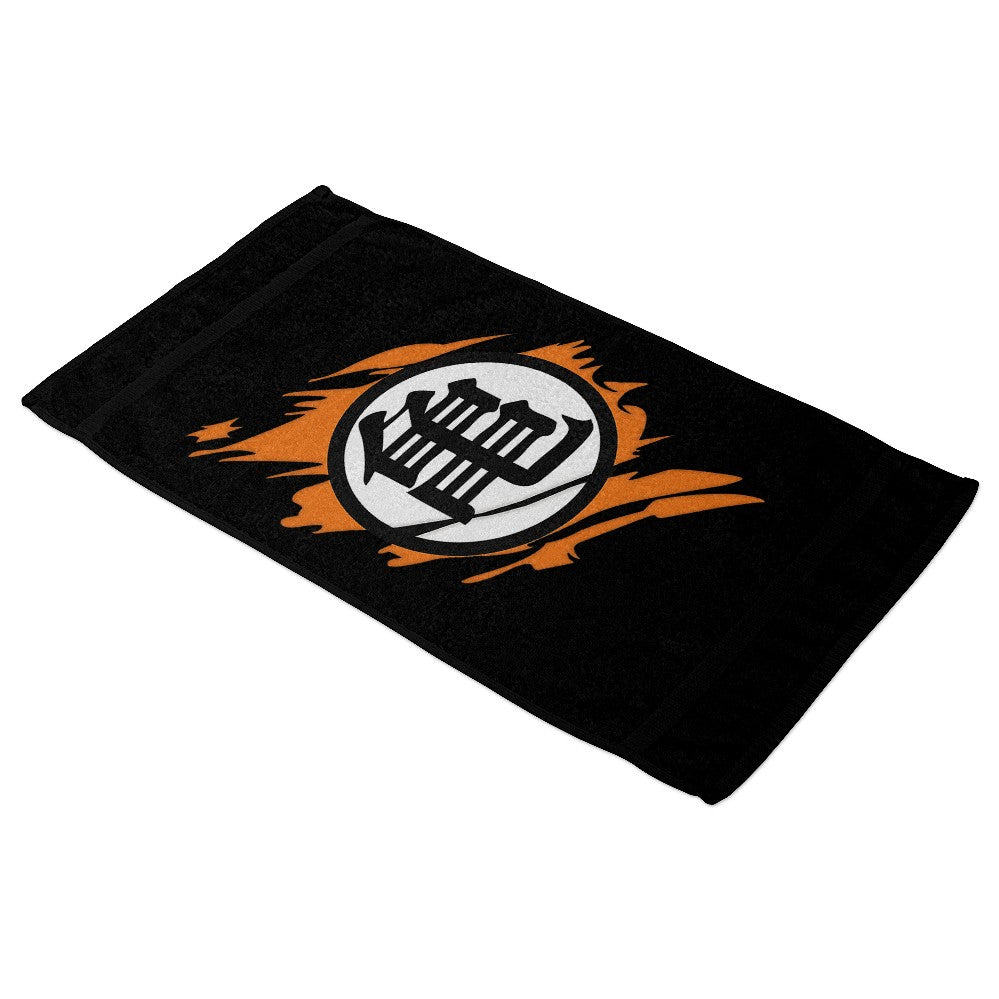 Serviette de bain Dragon Ball Kanji orange