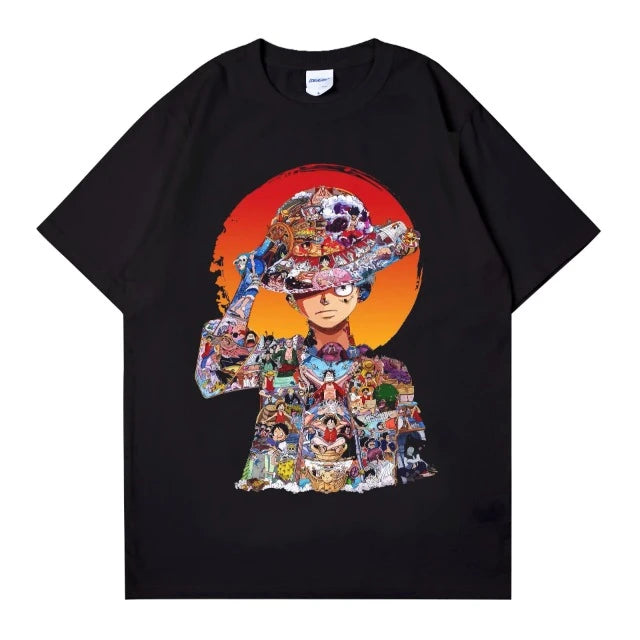 T-Shirt One Piece Luffy Chapeau