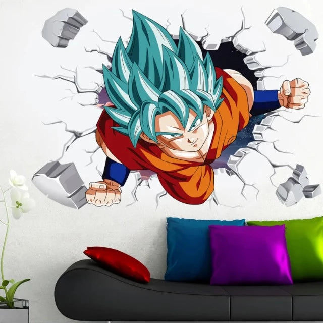 Sticker Mural Dragon Ball Z Goku SSJ Blue