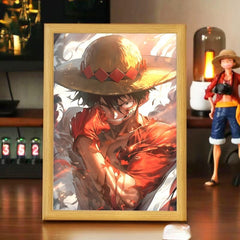 Cadre Lumineux One Piece Luffy - Manga Imperial