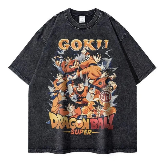 Dragon Ball Z – Maglietta Ufficiale Goku – Colore Nero – 100% Cotone – Stampa Resistente – Taglie Uomo