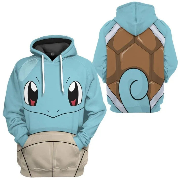 Sweatshirt À Capuche Pokémon Enfant Pull Carapuce
