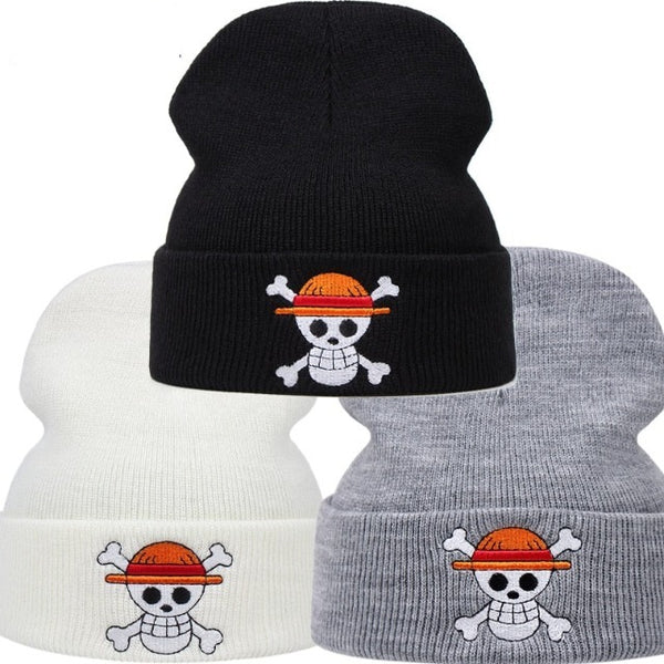 Berretto Invernale In Lana Luffy Lach - Doppio Strato, 100% Poliacrilico, Morbido, Taglia Unica, Ricamato