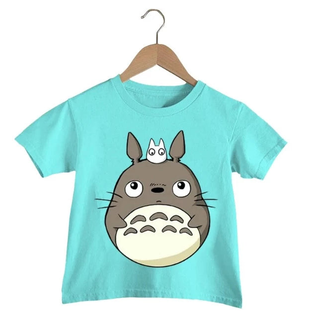 T-Shirt Enfant Totoro Mignon Fille et Garçon BEIGE