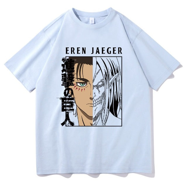 T-Shirt Attaque des Titans Eren Jaeger 8 Coloris