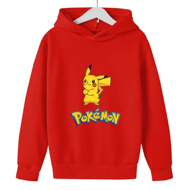 Sudadera con capucha infantil Pokemon Pikachu 7 colores