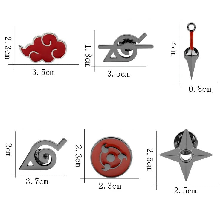 Pins Naruto (6 styles)