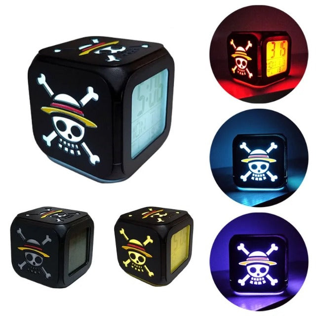 Réveil One Piece Lumineux Jolly Roger