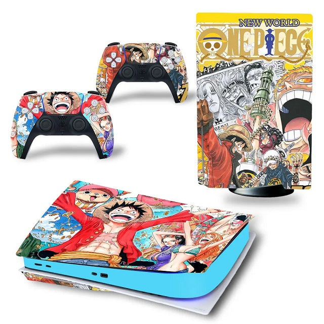 Sticker PS5 One Piece Autocollant Playstation Console &amp; Manette