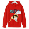 Sweat Enfant One Piece Luffy Pull ROUGE
