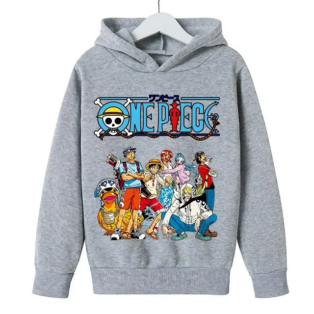 Sweatshirt Enfant One Piece Pull gris