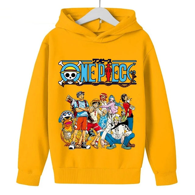 Sweatshirt Enfant One Piece Pull JAUNE
