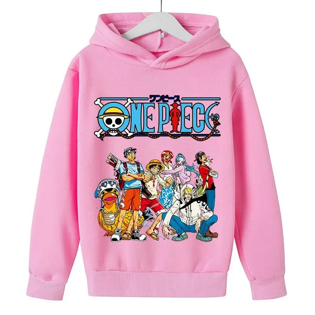 Sweatshirt Enfant One Piece Pull ROSE