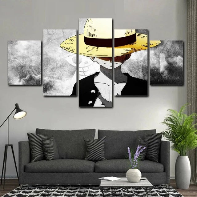 Tableau One Piece Monkey D. Luffy Cadre Toile