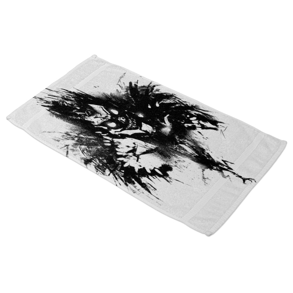 Serviette de bain Death Note Ryuk noir et blanc