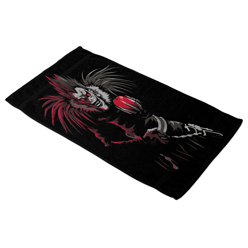 Serviette de bain Death Note Ryuk rouge et noir