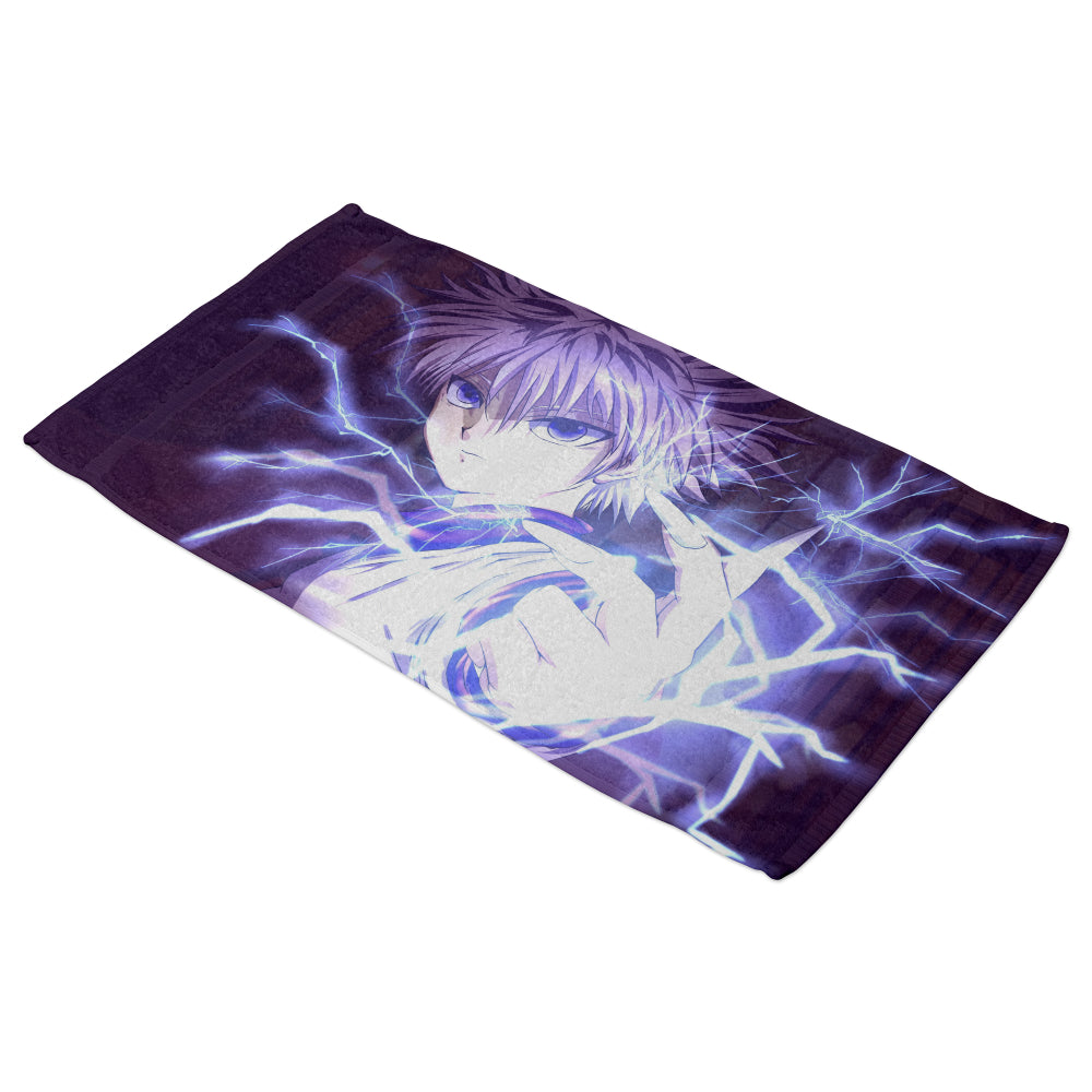Serviette de bain Hunter x Hunter Killua éclairs HxH 