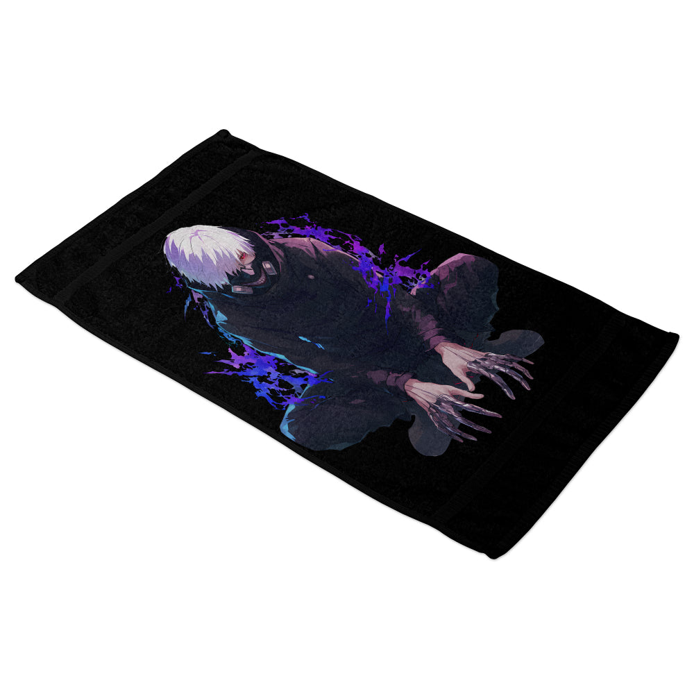 Serviette de bain noire Tokyo Ghoul Ken Kaneki 