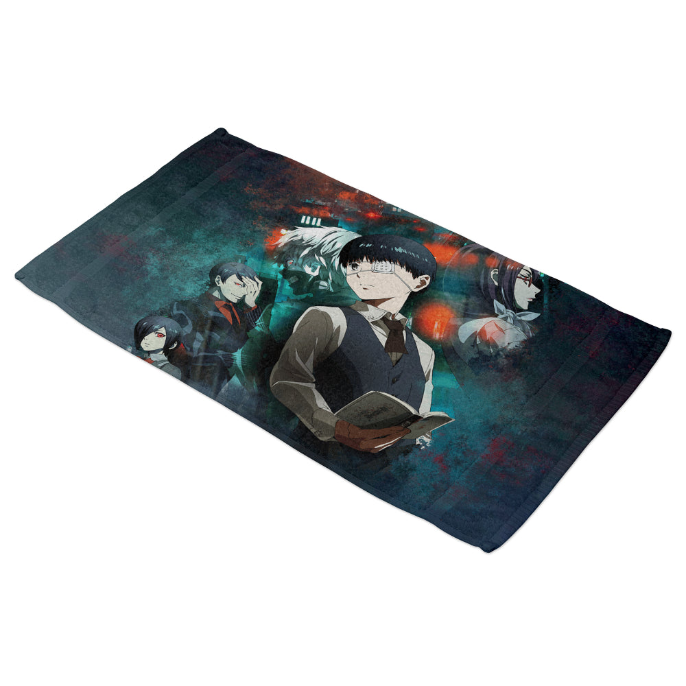 Serviette de bain Ken Kaneki Toka Rize Tsukiyama Tokyo Ghoul