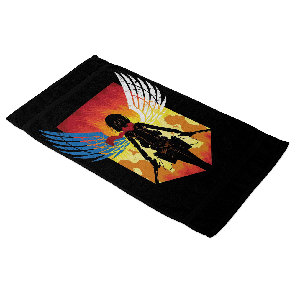 Serviette de bain Mikasa Ackerman Attaque des Titans SNK