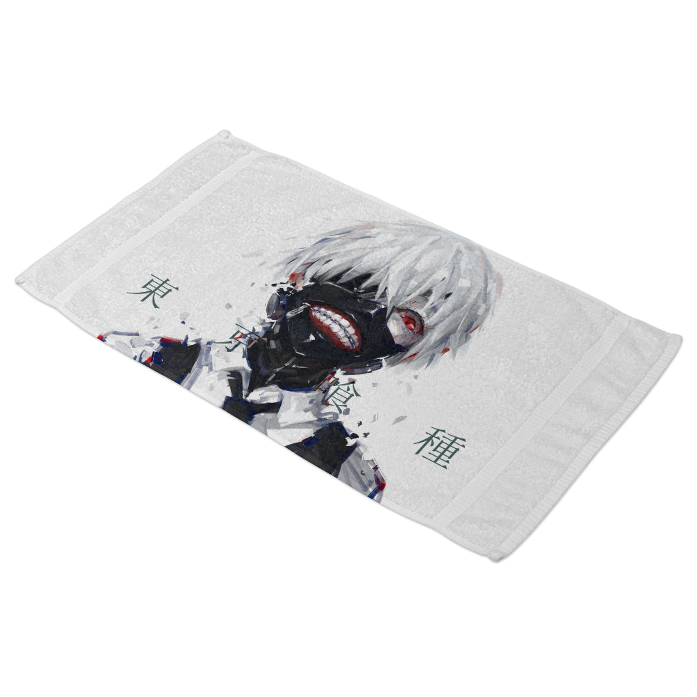 Serviette de bain Ken Kaneki masque Tokyo Ghoul