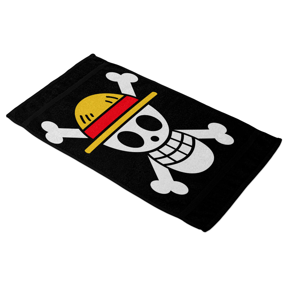 Serviette de bain Mugiwara drapeau équipage One Piece