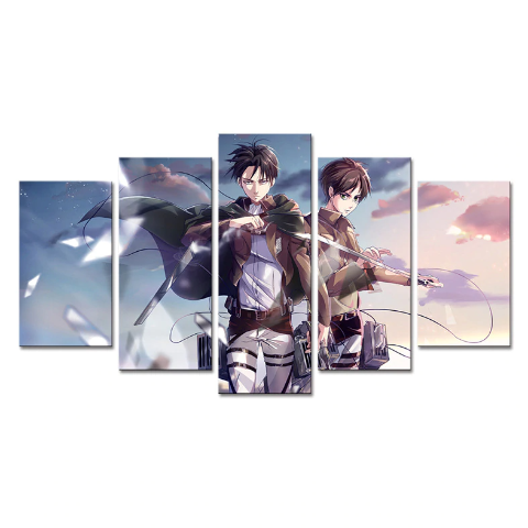 Tableau Levi x Eren Cadre Toile