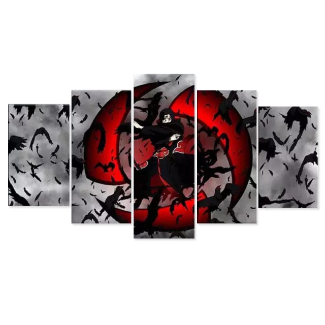 Tableau Itachi Uchiha Deco Toile Cadre Mural Manga Naruto