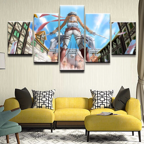 Tableau Mikasa Attaque des Titans