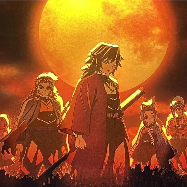 Tableau Lumineux Demon Slayer Cadre Toile