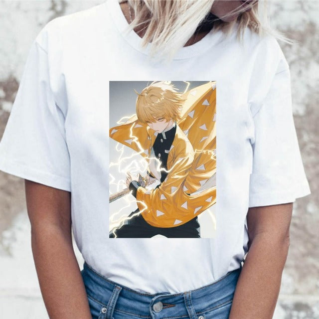 T-shirt Femme Zenitsu Demon Slayer