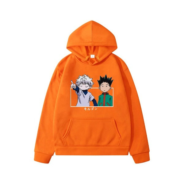Pull Enfant Gon & Kirua hxH Sweat Garçon Fille ORANGE