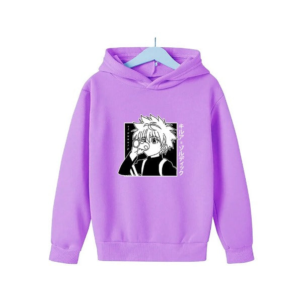Pull Enfant Kirua HxH Sweat Garçon Fille VIOLET