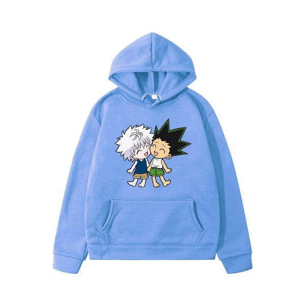 Pull Enfant Killua Gon Hunter x Hunter Sweat Garçon Fille  BLEU CIEL