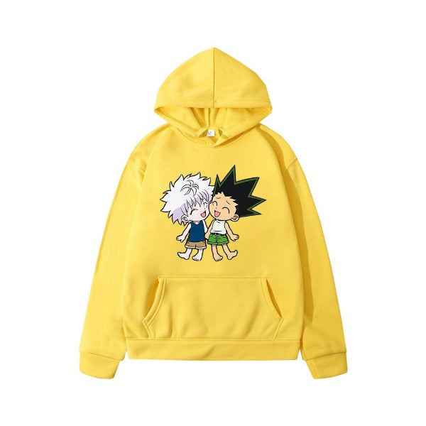 Pull Enfant Killua Gon Hunter x Hunter Sweat Garçon Fille JAUNE