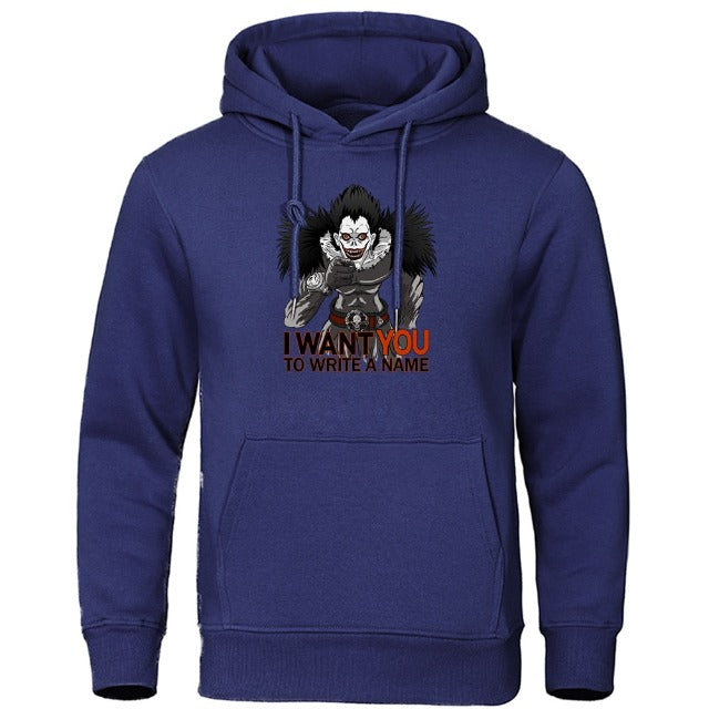 Sweat Death Note Ryuk bleu foncé