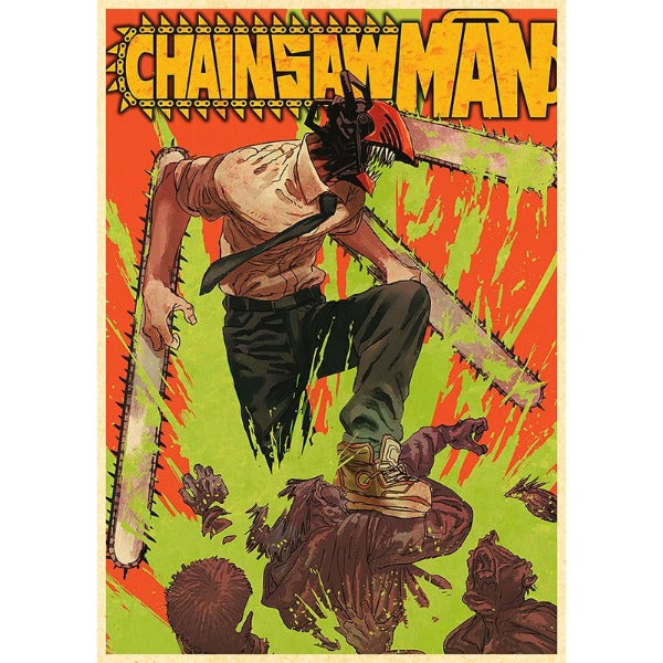 Poster dell'uomo della motosega