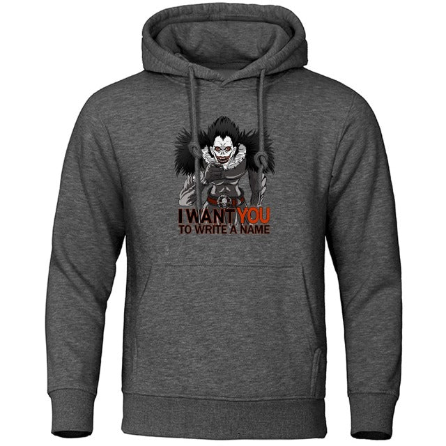 Sweat Death Note Ryuk gris foncé