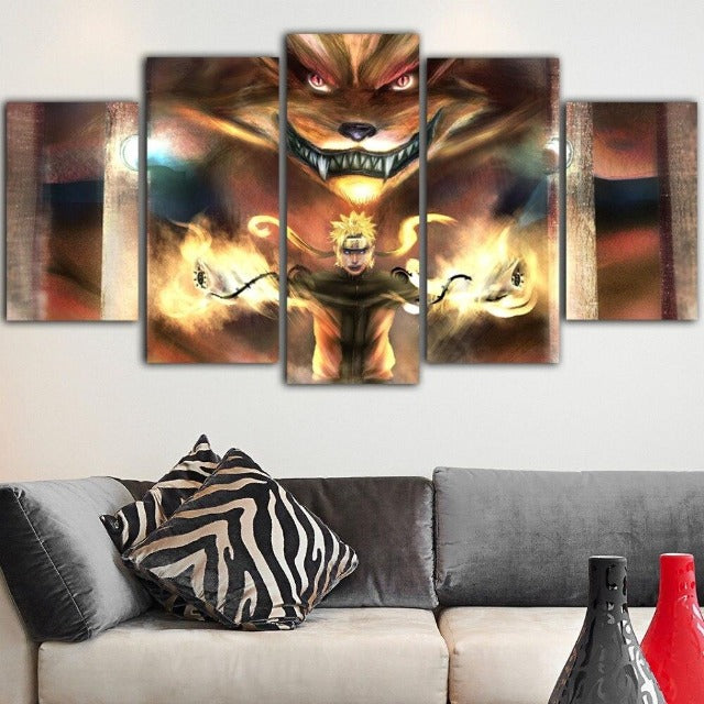 Poster Toile Naruto 20x30 Cm - Décoration Manga, Coton, Sans Cadre, Personnages Akatsuki