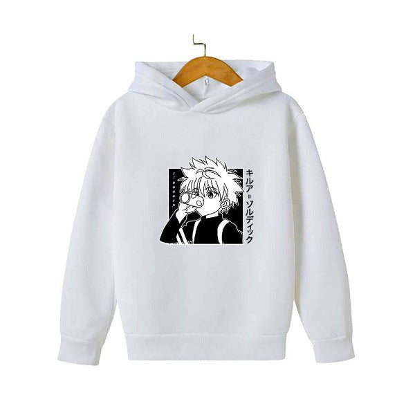 Pull Enfant Kirua HxH Sweat Garçon Fille BLANC