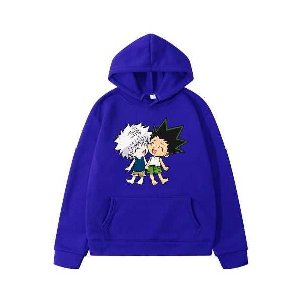 Pull Enfant Killua Gon Hunter x Hunter Sweat Garçon Fille BLEU