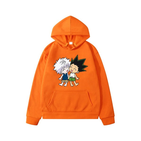 Pull Enfant Killua Gon Hunter x Hunter Sweat Garçon Fille ORANGE