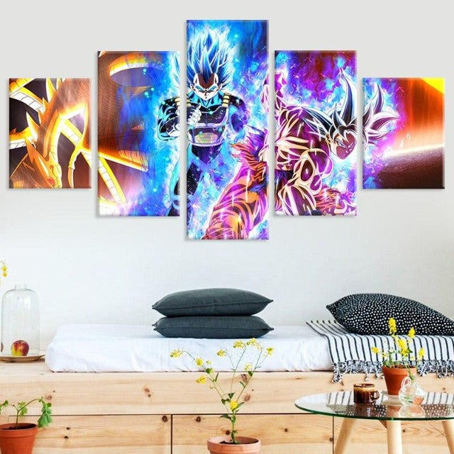 Tableau Goku UI & Vegeta Blue Evolution DBS