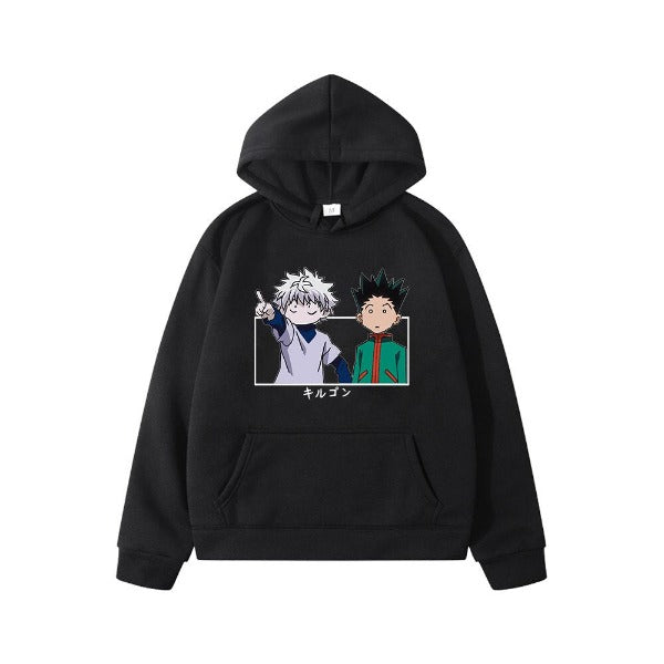 Pull Enfant Gon & Kirua hxH noir