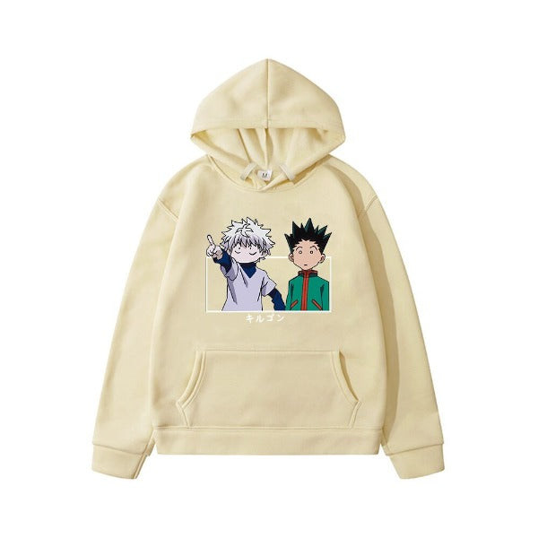 Pull Enfant Gon & Kirua hxH Sweat Garçon Fille BEIGE