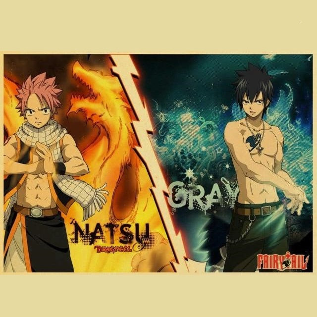Poster Fairy Tail Natsu &amp; Grey