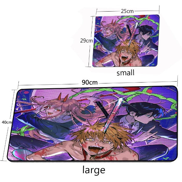Tapis De Souris Chainsaw Man personnages