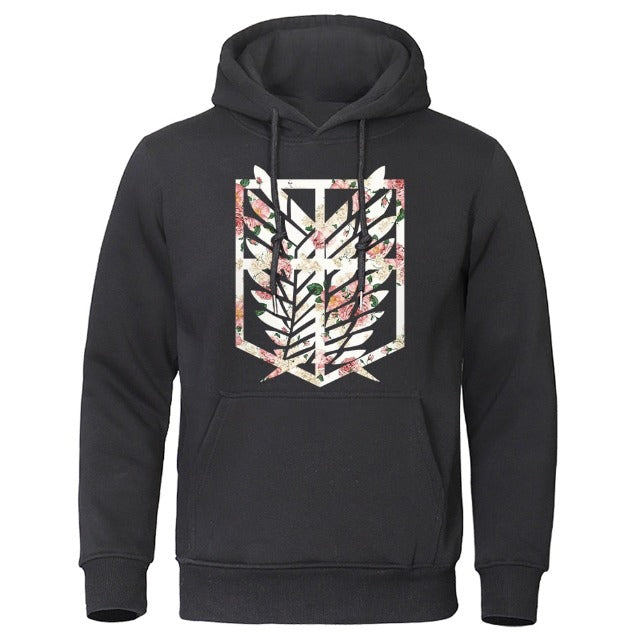 Sweat Attaque des Titans Logo Déstructuré noir